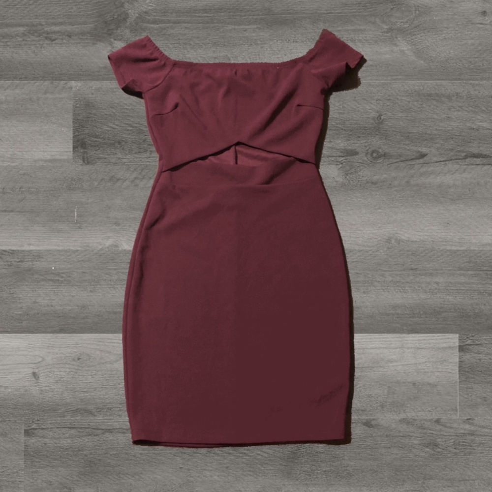 Maroon Windsor Dress